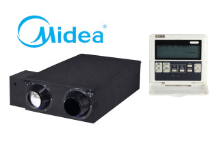 Midea HRV-D500(B) (500 m3/h, 230V, 1 fázis) KJR-27B/E távirányítóval