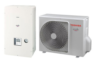Toshiba HWS-1105H8-E / HWS-1405XWHT9-E ESTIA Hydrobox (R410a, 3 fázis, 9 kW-os elektromos patronnal)